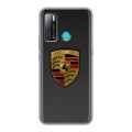 Дизайнерский силиконовый с усиленными углами чехол для Tecno Pouvoir 4 Porsche