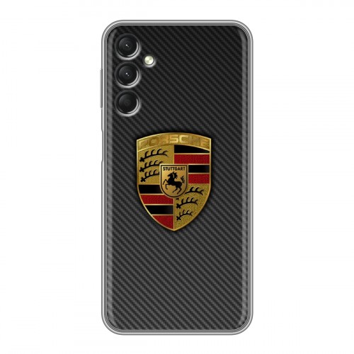 Дизайнерский силиконовый с усиленными углами чехол для Samsung Galaxy A24 4G Porsche