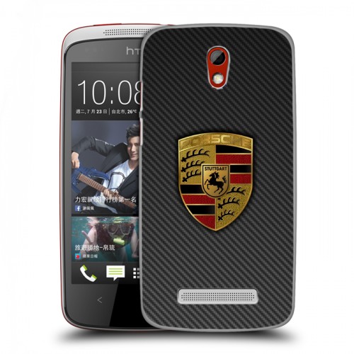 Дизайнерский пластиковый чехол для HTC Desire 500 Porsche