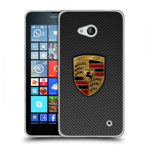 Дизайнерский пластиковый чехол для Microsoft Lumia 640 Porsche