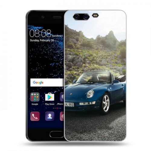 Дизайнерский пластиковый чехол для Huawei P10 Porsche