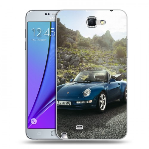 Дизайнерский пластиковый чехол для Samsung Galaxy Note 2 Porsche