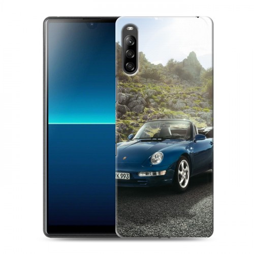 Дизайнерский силиконовый с усиленными углами чехол для Sony Xperia L4 Porsche