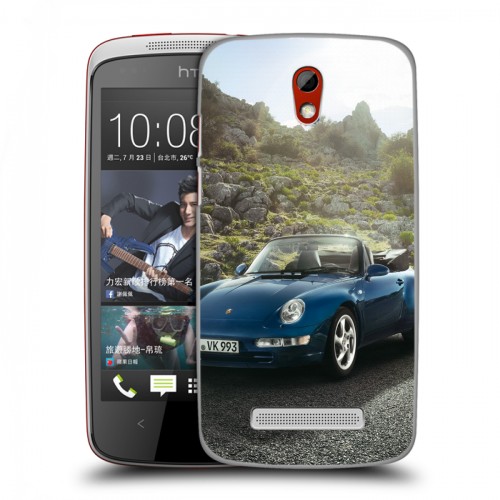 Дизайнерский пластиковый чехол для HTC Desire 500 Porsche