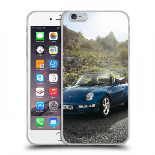 Дизайнерский силиконовый чехол для Iphone 6 Plus/6s Plus Porsche