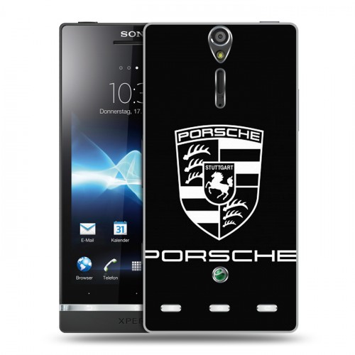 Дизайнерский пластиковый чехол для Sony Xperia S Porsche