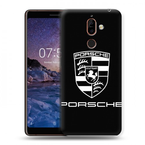 Дизайнерский пластиковый чехол для Nokia 7 Plus Porsche