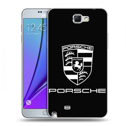 Дизайнерский пластиковый чехол для Samsung Galaxy Note 2 Porsche