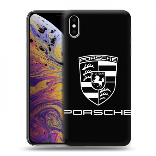 Дизайнерский силиконовый чехол для Iphone Xs Max Porsche