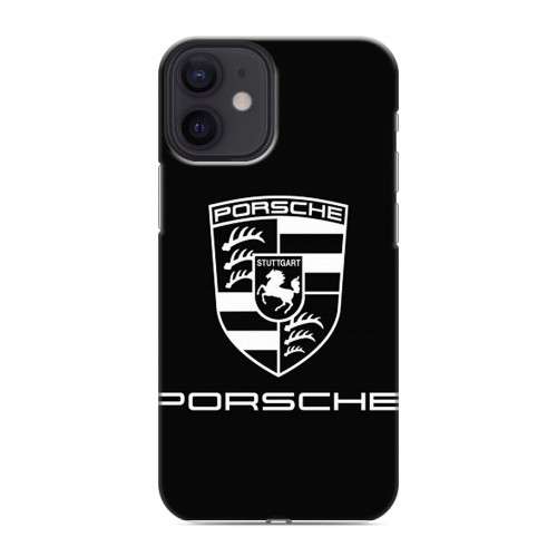 Дизайнерский силиконовый с усиленными углами чехол для Iphone 12 Mini Porsche