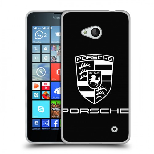 Дизайнерский пластиковый чехол для Microsoft Lumia 640 Porsche