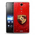 Дизайнерский пластиковый чехол для Sony Xperia TX Porsche