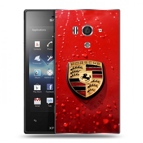 Дизайнерский пластиковый чехол для Sony Xperia acro S Porsche