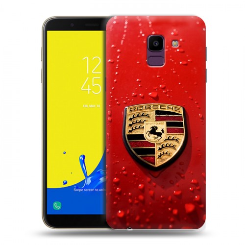 Дизайнерский пластиковый чехол для Samsung Galaxy J6 Porsche