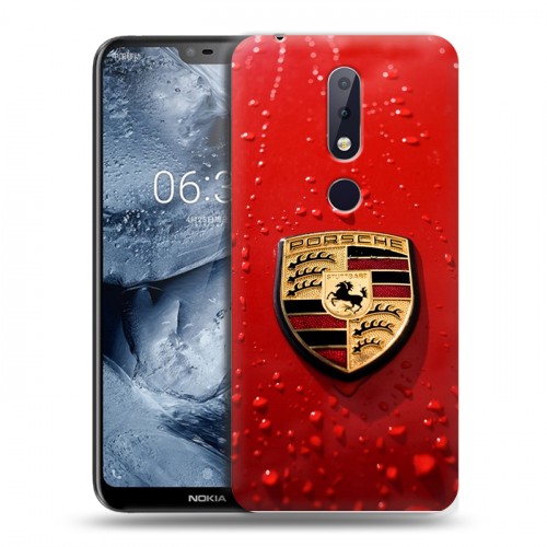 Дизайнерский пластиковый чехол для Nokia 6.1 Plus Porsche