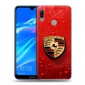 Дизайнерский пластиковый чехол для Huawei Y6 (2019) Porsche