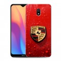 Дизайнерский силиконовый с усиленными углами чехол для Xiaomi RedMi 8A Porsche