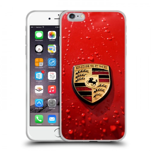 Дизайнерский силиконовый чехол для Iphone 6 Plus/6s Plus Porsche