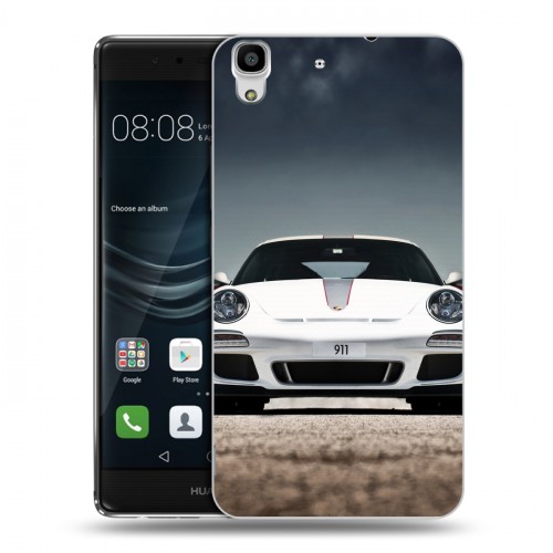 Дизайнерский пластиковый чехол для Huawei Y6II Porsche