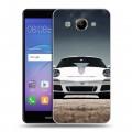 Дизайнерский пластиковый чехол для Huawei Y3 (2017) Porsche