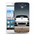 Дизайнерский пластиковый чехол для Huawei Ascend D2 Porsche