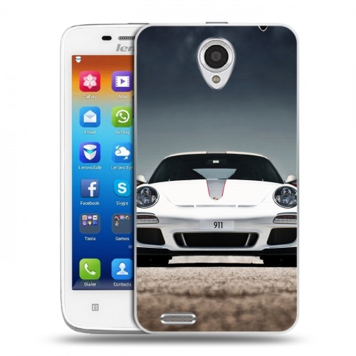 Дизайнерский пластиковый чехол для Lenovo S650 Ideaphone Porsche