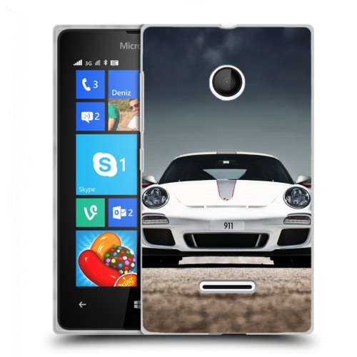 Дизайнерский пластиковый чехол для Microsoft Lumia 435 Porsche