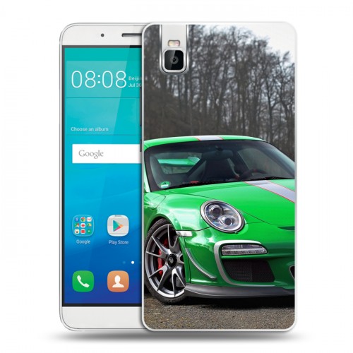 Дизайнерский пластиковый чехол для Huawei ShotX Porsche