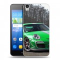 Дизайнерский пластиковый чехол для Huawei Y6 Porsche