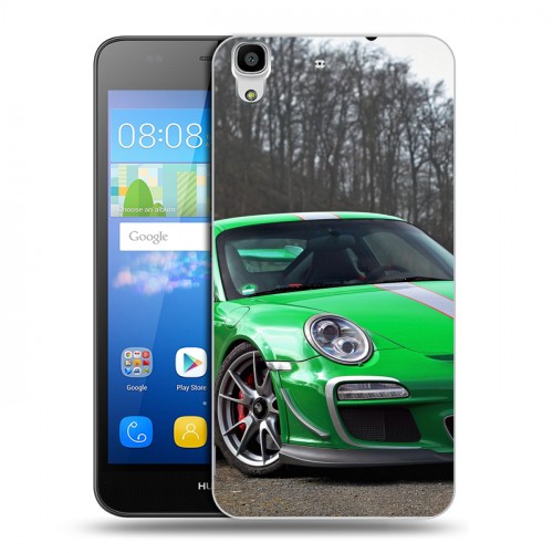 Дизайнерский пластиковый чехол для Huawei Y6 Porsche