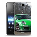 Дизайнерский пластиковый чехол для Sony Xperia TX Porsche