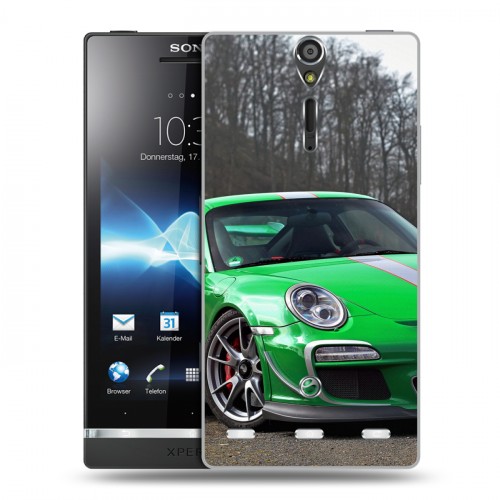 Дизайнерский пластиковый чехол для Sony Xperia S Porsche