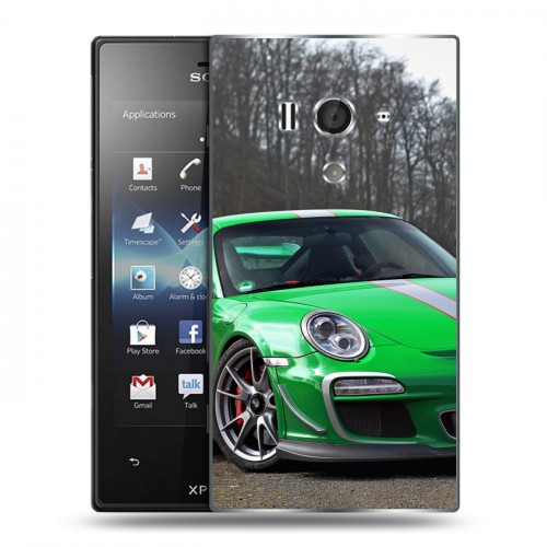 Дизайнерский пластиковый чехол для Sony Xperia acro S Porsche