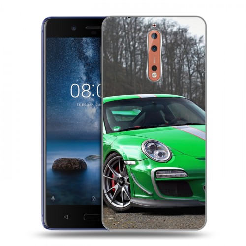 Дизайнерский пластиковый чехол для Nokia 8 Porsche