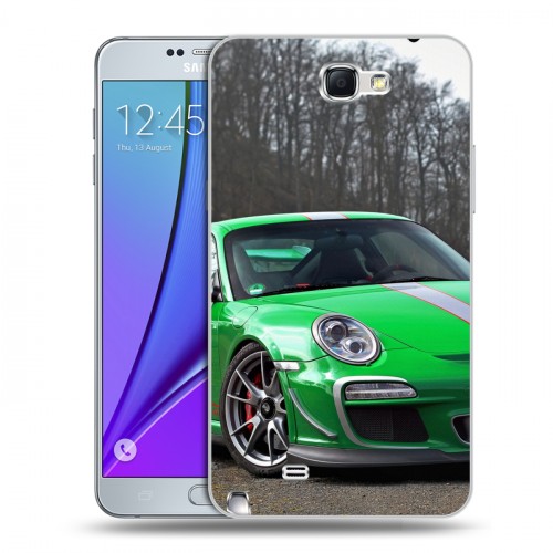 Дизайнерский пластиковый чехол для Samsung Galaxy Note 2 Porsche
