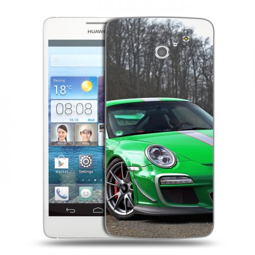 Дизайнерский пластиковый чехол для Huawei Ascend D2 Porsche