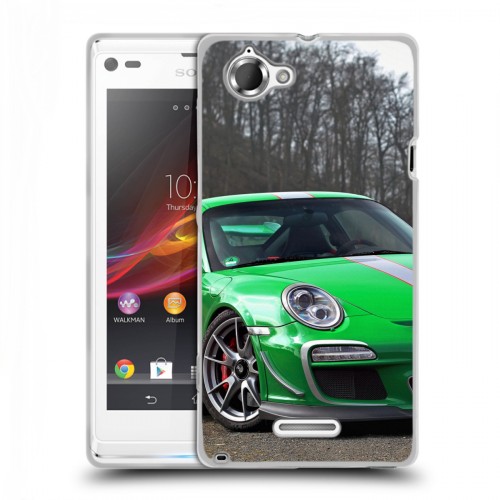 Дизайнерский пластиковый чехол для Sony Xperia L Porsche