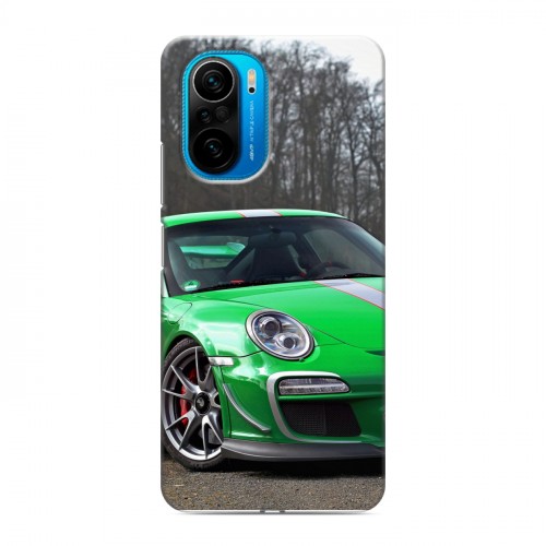 Дизайнерский силиконовый чехол для Xiaomi Poco F3 Porsche