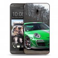 Дизайнерский пластиковый чехол для HTC Desire 700 Porsche