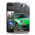 Дизайнерский пластиковый чехол для HTC Desire 516 Porsche