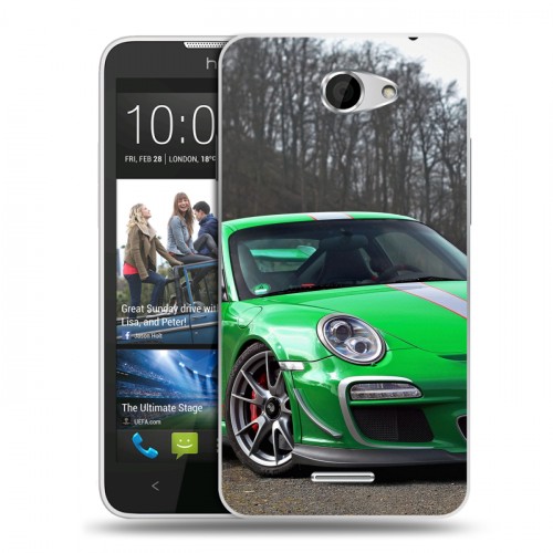 Дизайнерский пластиковый чехол для HTC Desire 516 Porsche