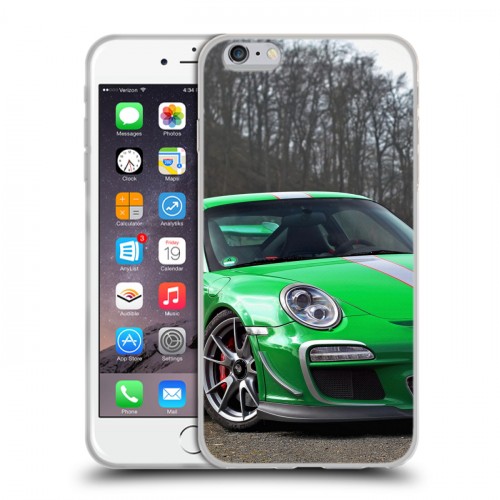 Дизайнерский силиконовый чехол для Iphone 6 Plus/6s Plus Porsche