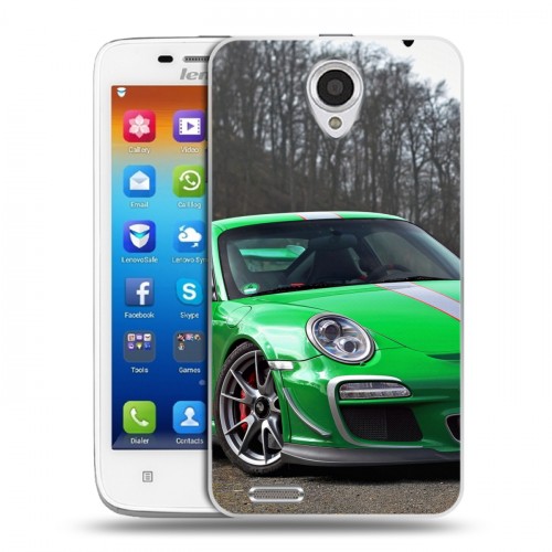 Дизайнерский пластиковый чехол для Lenovo S650 Ideaphone Porsche