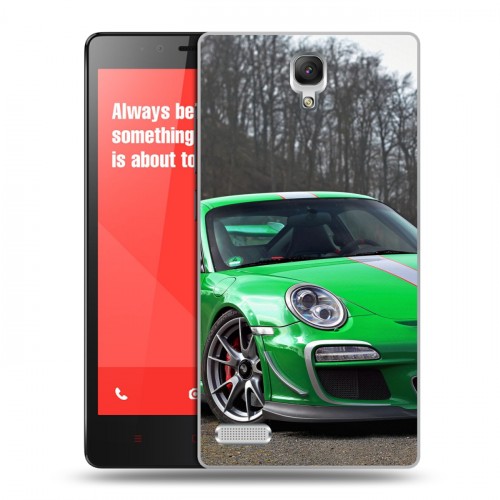 Дизайнерский силиконовый чехол для Xiaomi RedMi Note Porsche