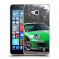 Дизайнерский пластиковый чехол для Microsoft Lumia 640 Porsche