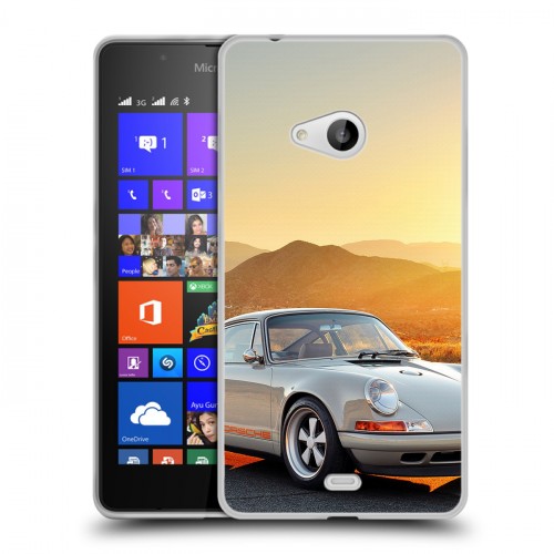 Дизайнерский пластиковый чехол для Microsoft Lumia 540 Porsche