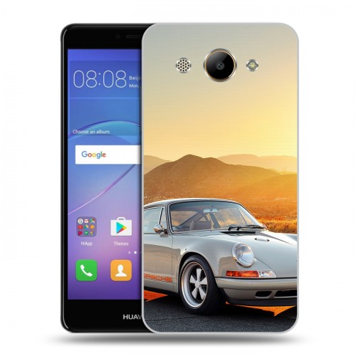 Дизайнерский пластиковый чехол для Huawei Y3 (2017) Porsche