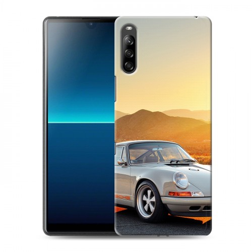 Дизайнерский силиконовый с усиленными углами чехол для Sony Xperia L4 Porsche