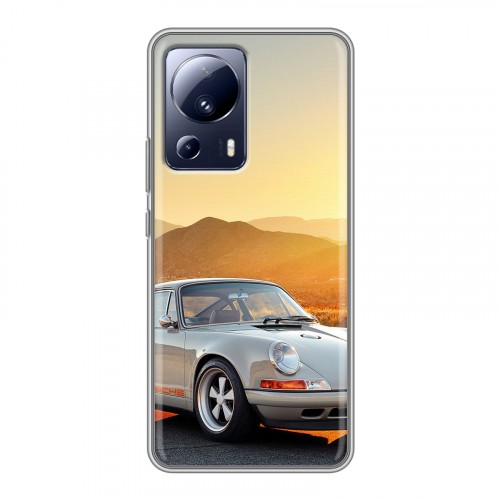 Дизайнерский силиконовый чехол для Xiaomi 13 Lite Porsche