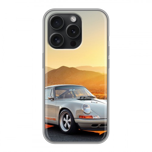 Дизайнерский силиконовый чехол для Iphone 15 Pro Porsche